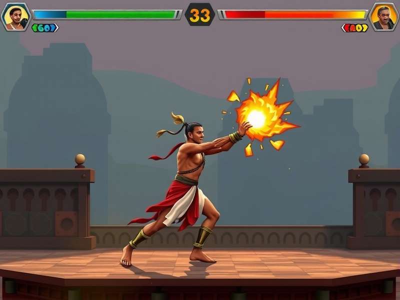 Lungi Dance Gladiator game artwork showing a warrior in traditional Indian attire